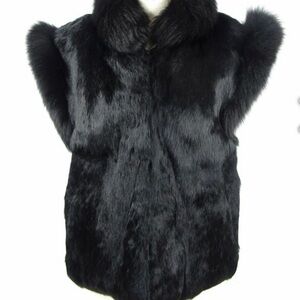 Luxurious Black Faux Fur Vest